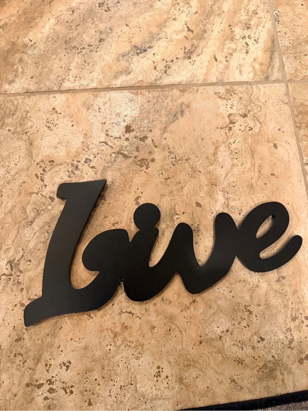 Live Wall Word Décor in Black